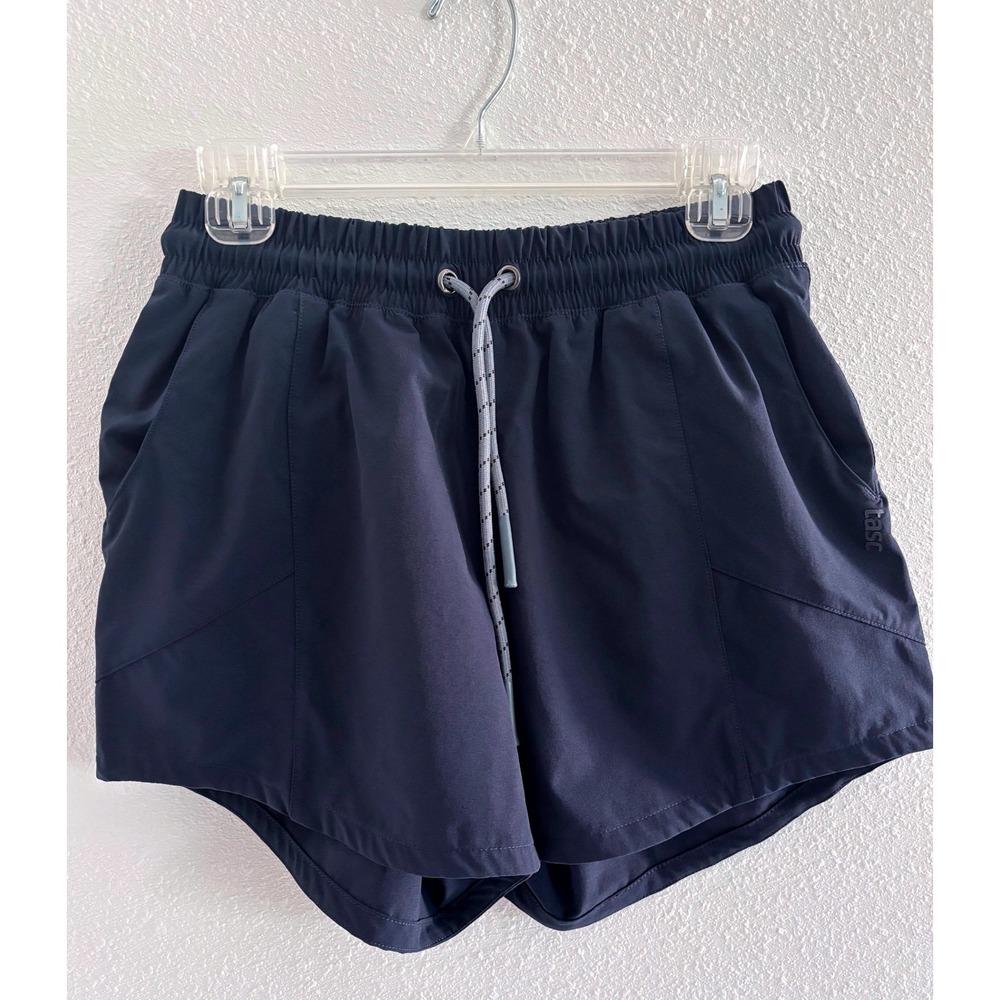 Tasc Shorts Womens Small Blue‎ Gym Active Sporty Workout Hiking Outdoor